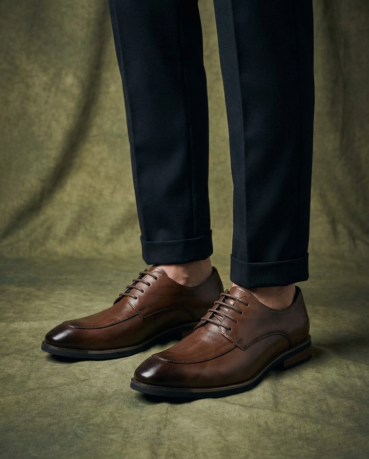Men's Full-Grain Leather Oxford Shoes – Timeless Style