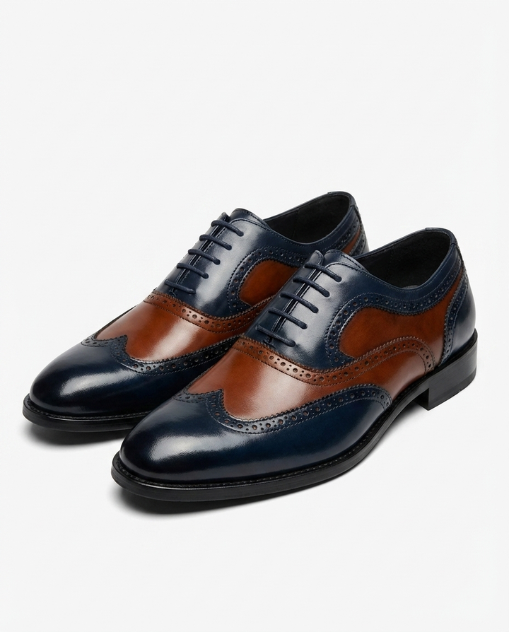 Steadfast Leather Brogue Shoes for Men