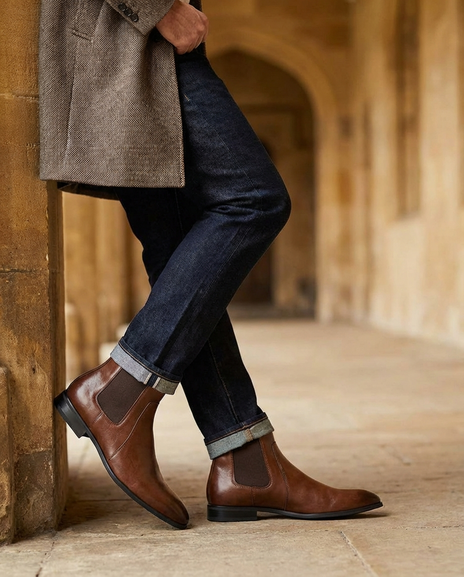 Men's Full-Grain Chelsea Boots – Everyday Comfort