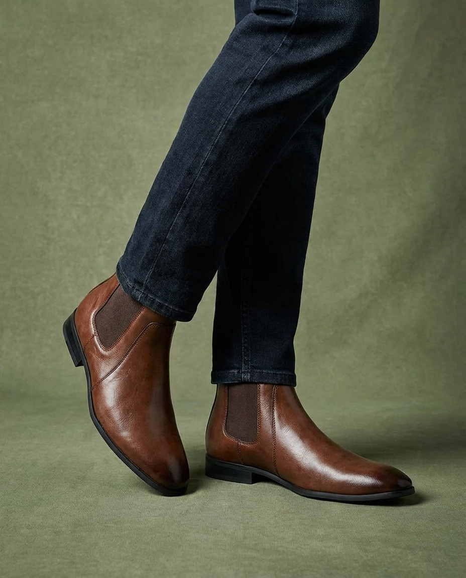 Men's Full-Grain Chelsea Boots – Everyday Comfort