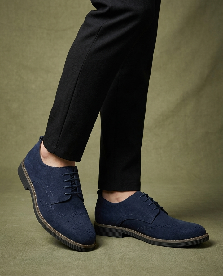 Men's Leather Brogue Shoes – Classic Smart Style