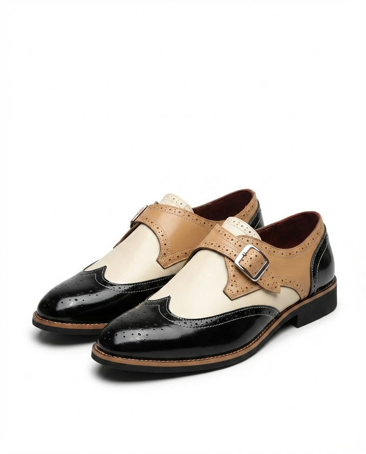 Dispatch Leather Monk Strap Shoes for Men