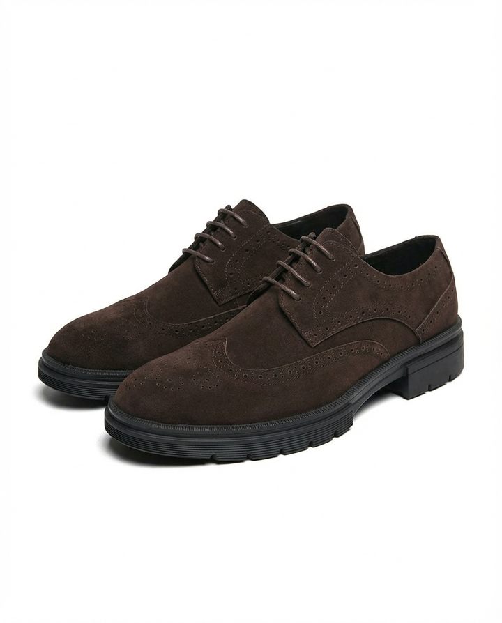 Men's Leather Derby Shoes – Durable Everyday Comfort