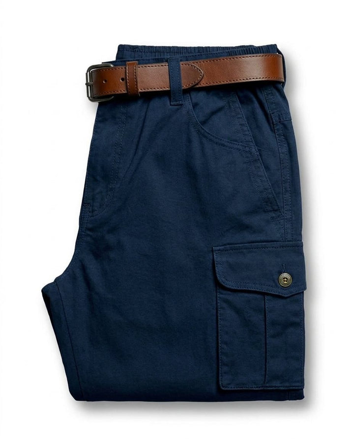 Men's Leather Cargo Pants – Relaxed Fit
