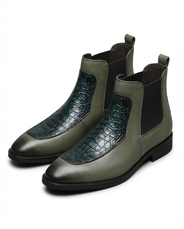 Vanguard Burgundy Leather Chelsea Boots