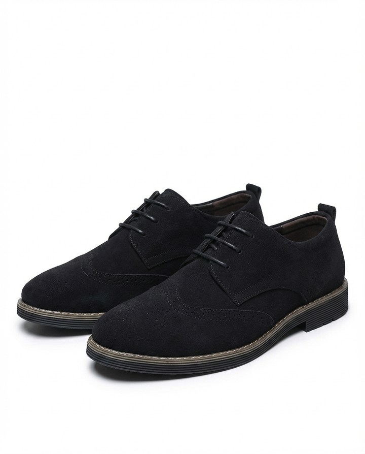 Men's Leather Brogue Shoes – Classic Smart Style
