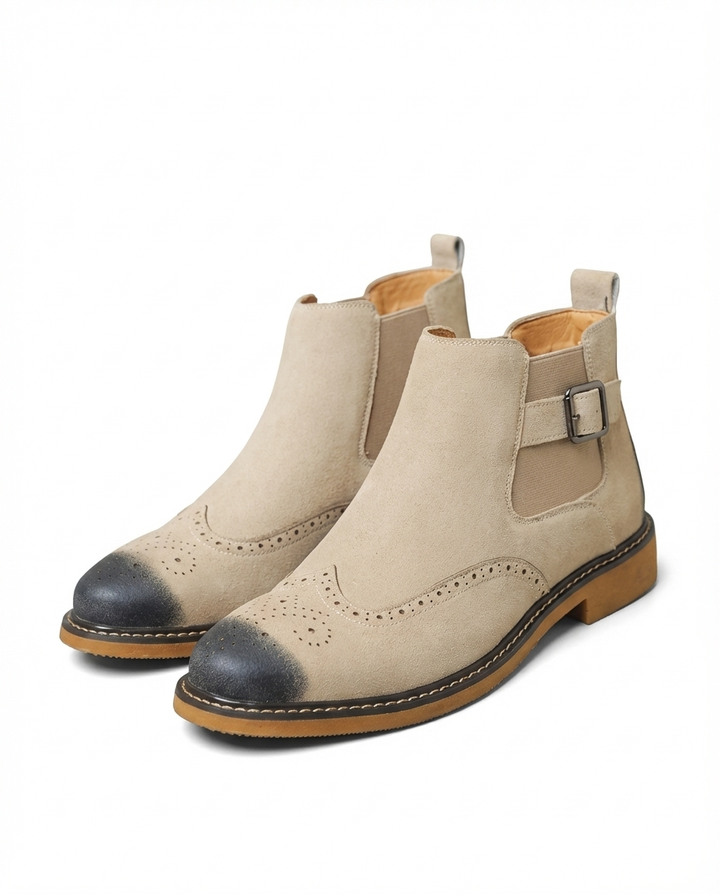 Men's Leather Chelsea Boots – Easy Slip-On Comfort