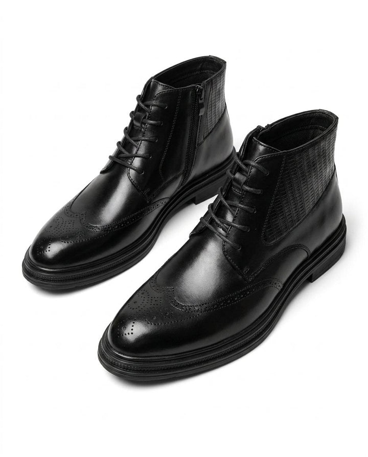 Men's Leather Wingtip Dress Shoes for Smart Style