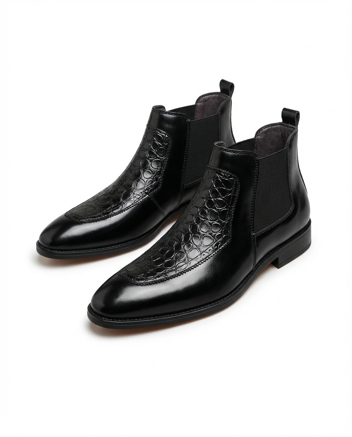 Vanguard Burgundy Leather Chelsea Boots