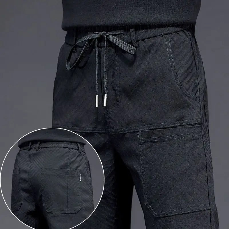 Men's Herringbone Joggers for Smart Casual Style