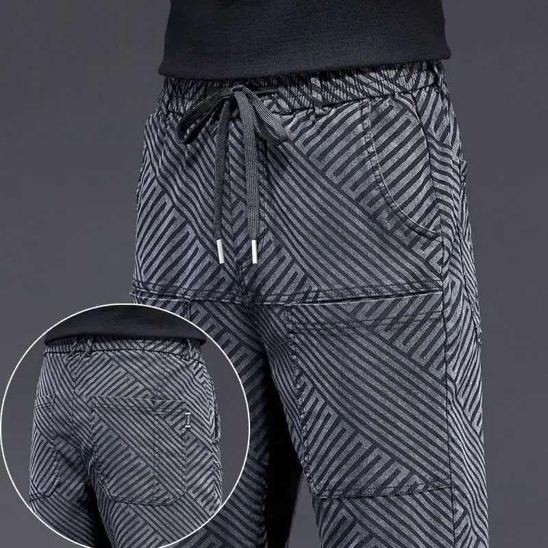 Men's Herringbone Joggers for Smart Casual Style