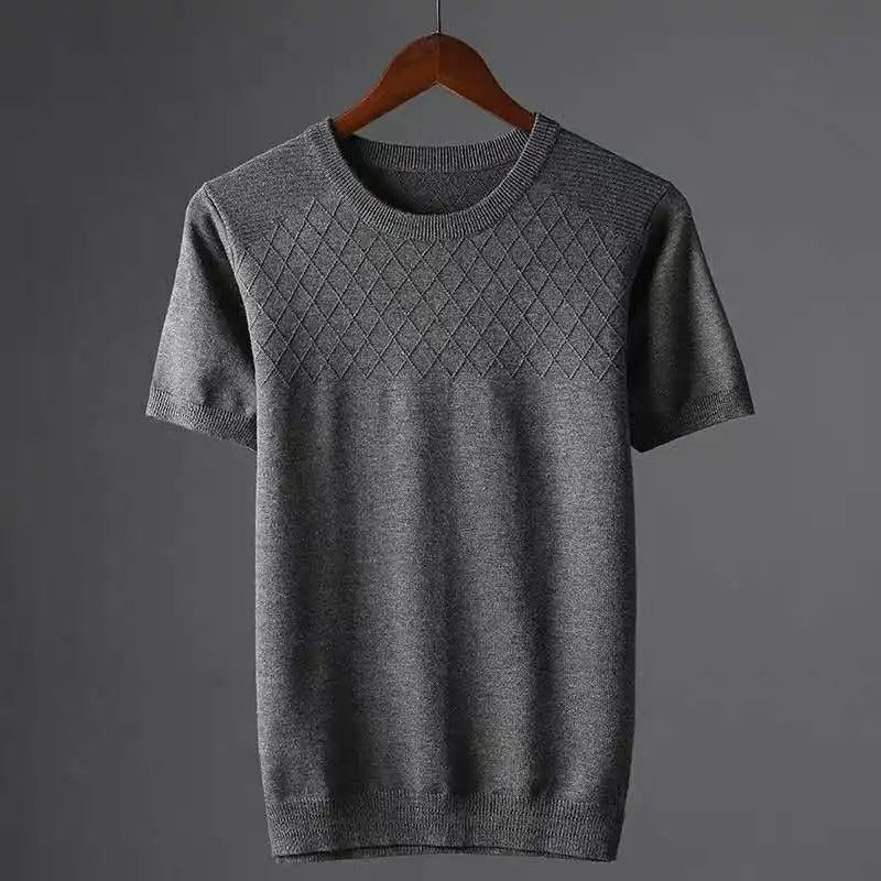 Men's Diamond Pattern Shirt – Lightweight Casual Style