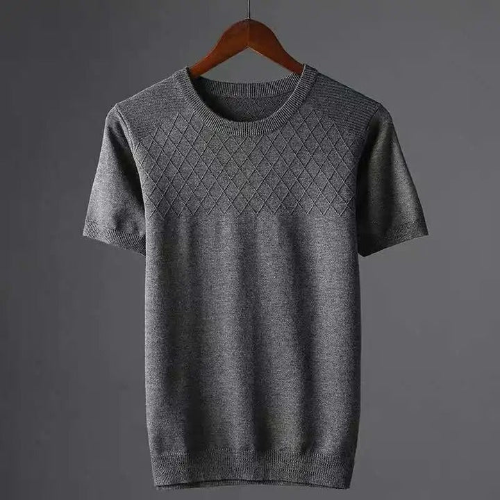 Men's Diamond Pattern Shirt – Lightweight Casual Style