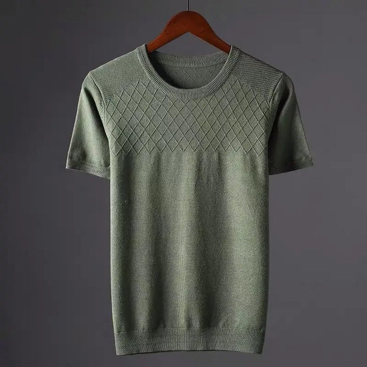 Men's Diamond Pattern Shirt – Lightweight Casual Style