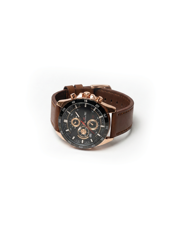 Men's Chronograph Leather Watch – Maverick