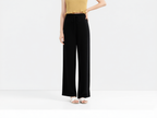 Women’s Ice Silk Wide Leg Pants – Elastic Waist Summer Trousers-HighTouch