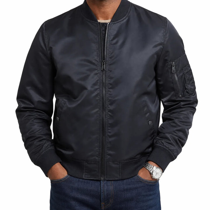 Men’s Lightweight Bomber Jacket for Everyday Wear