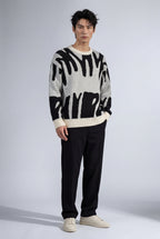 James Abstract Intarsia Jumper Luxe
