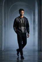 James Abstract Intarsia Jumper Luxe