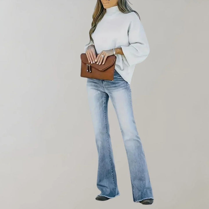 Vintage-Inspired Comfort Stretch Flare Jeans