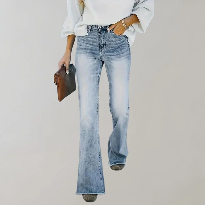 Vintage-Inspired Comfort Stretch Flare Jeans