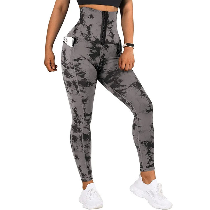 All Season Corset Leggings Women High Waisted Hook Eye Gym Leggings