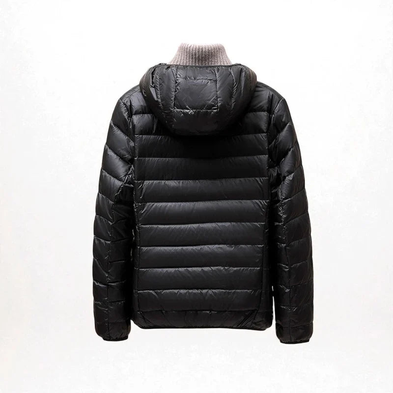 Winter Lightweight Puffer Jacket Women Hooded Zip Front Coat
