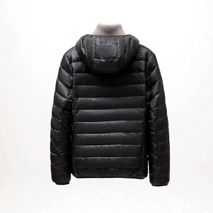 Winter Lightweight Puffer Jacket Women Hooded Zip Front Coat