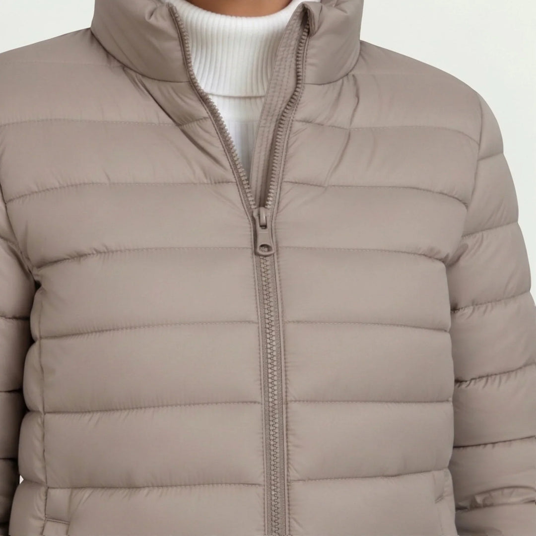 Winter Lightweight Puffer Jacket Women Quilted Zip Up
