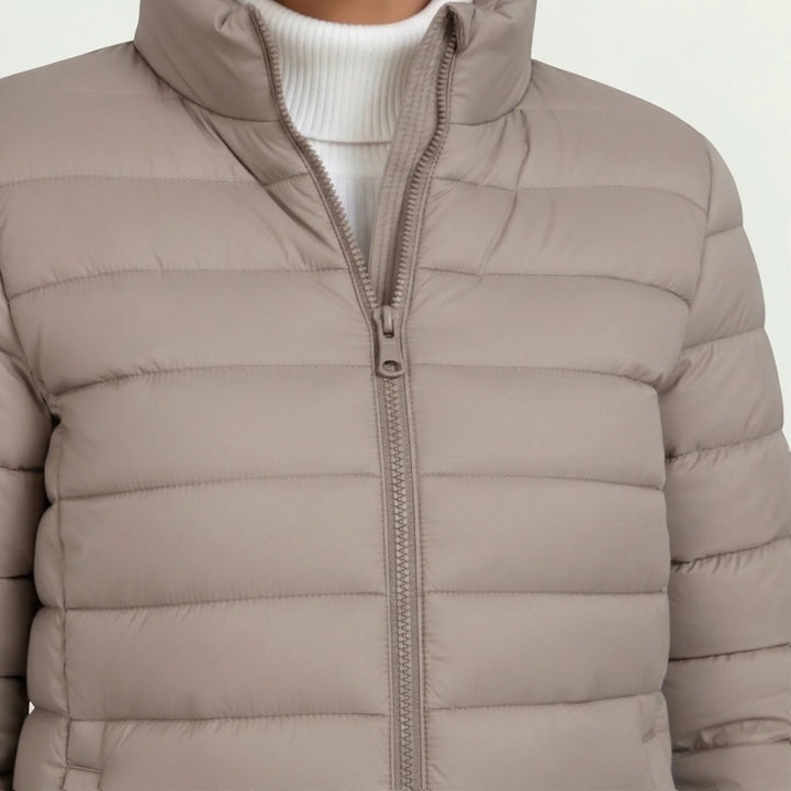 Winter Lightweight Puffer Jacket Women Quilted Zip Up