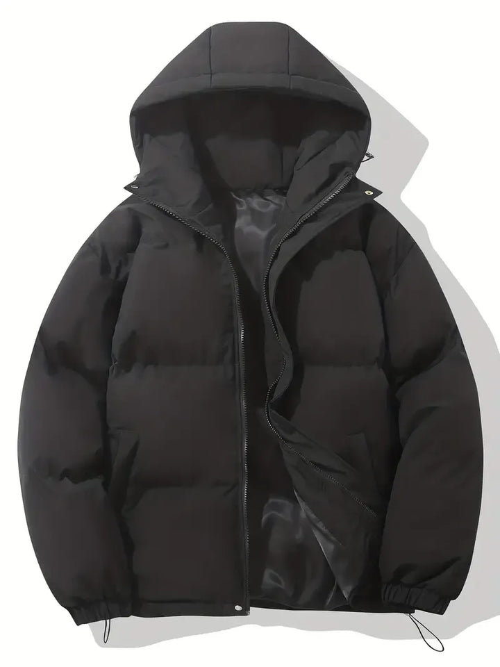 Winter Oversized Puffer Jacket Women Quilted Hooded Zip Coat