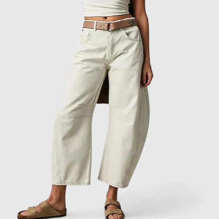 Relaxed Baggy Wide-Leg Denim Jeans