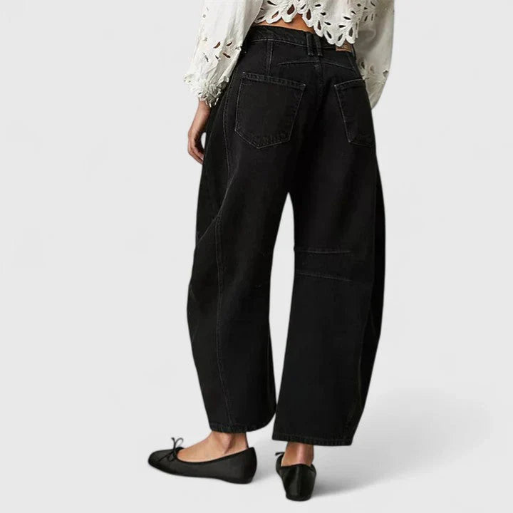 Relaxed Baggy Wide-Leg Denim Jeans