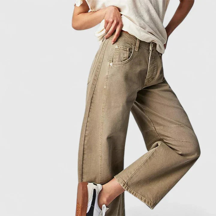 Relaxed Baggy Wide-Leg Denim Jeans