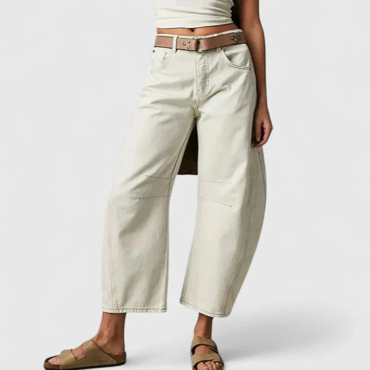 Relaxed Baggy Wide-Leg Denim Jeans