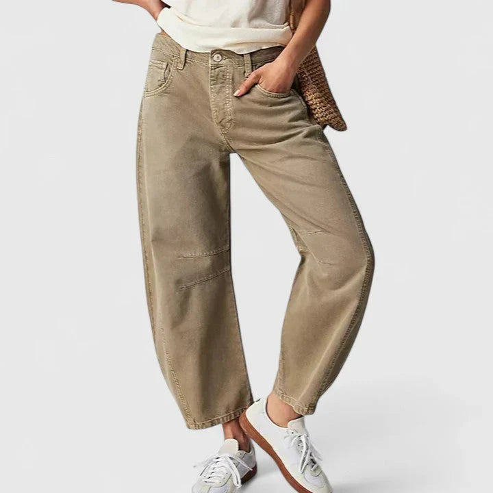 Relaxed Baggy Wide-Leg Denim Jeans