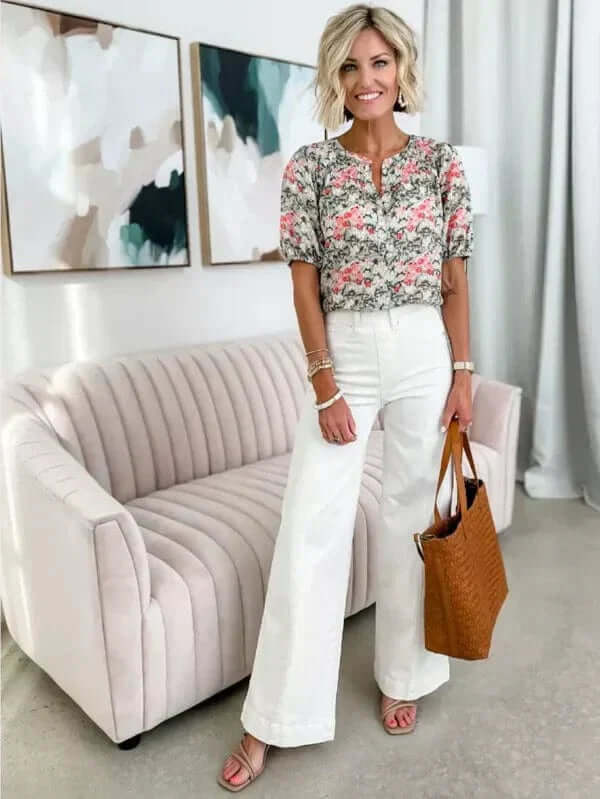 Women High-Rise Wide-Leg Denim Jeans