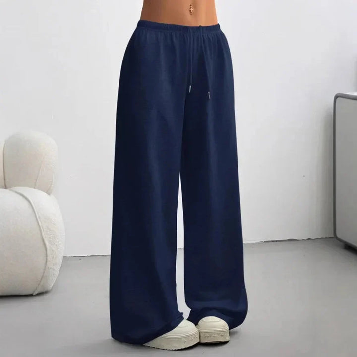 Winter Wide Leg Sweatpants Women Drawstring Waist Lounge Pants