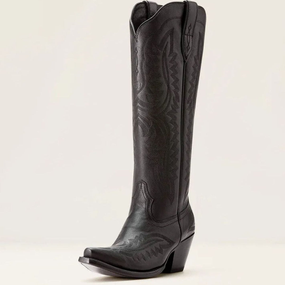 Women's Embroidered Knee-High Western Cowboy Boots