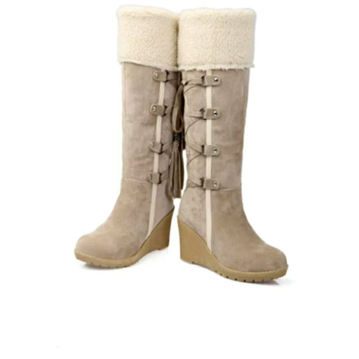 Women's Knee-High Wedge Winter Boots