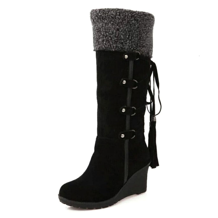 Women's Knee-High Wedge Winter Boots