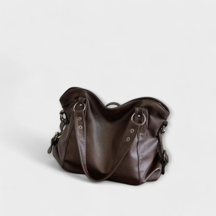 Emma | Women's Large Capacity Vegan Leather Shoulder Bag