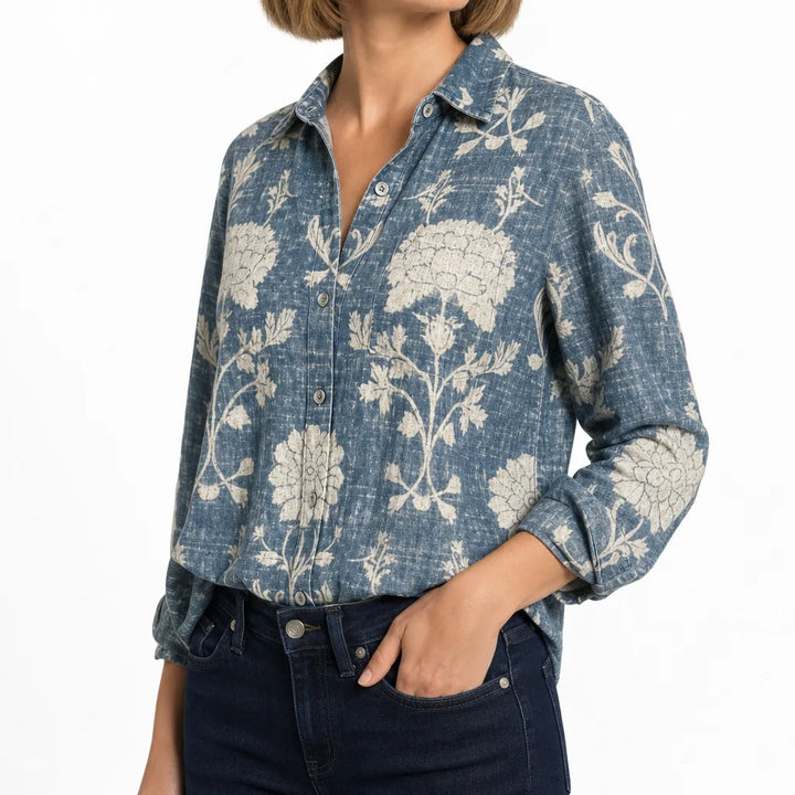 Women's Western Long Sleeve Button Top