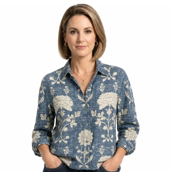 Women's Western Long Sleeve Button Top