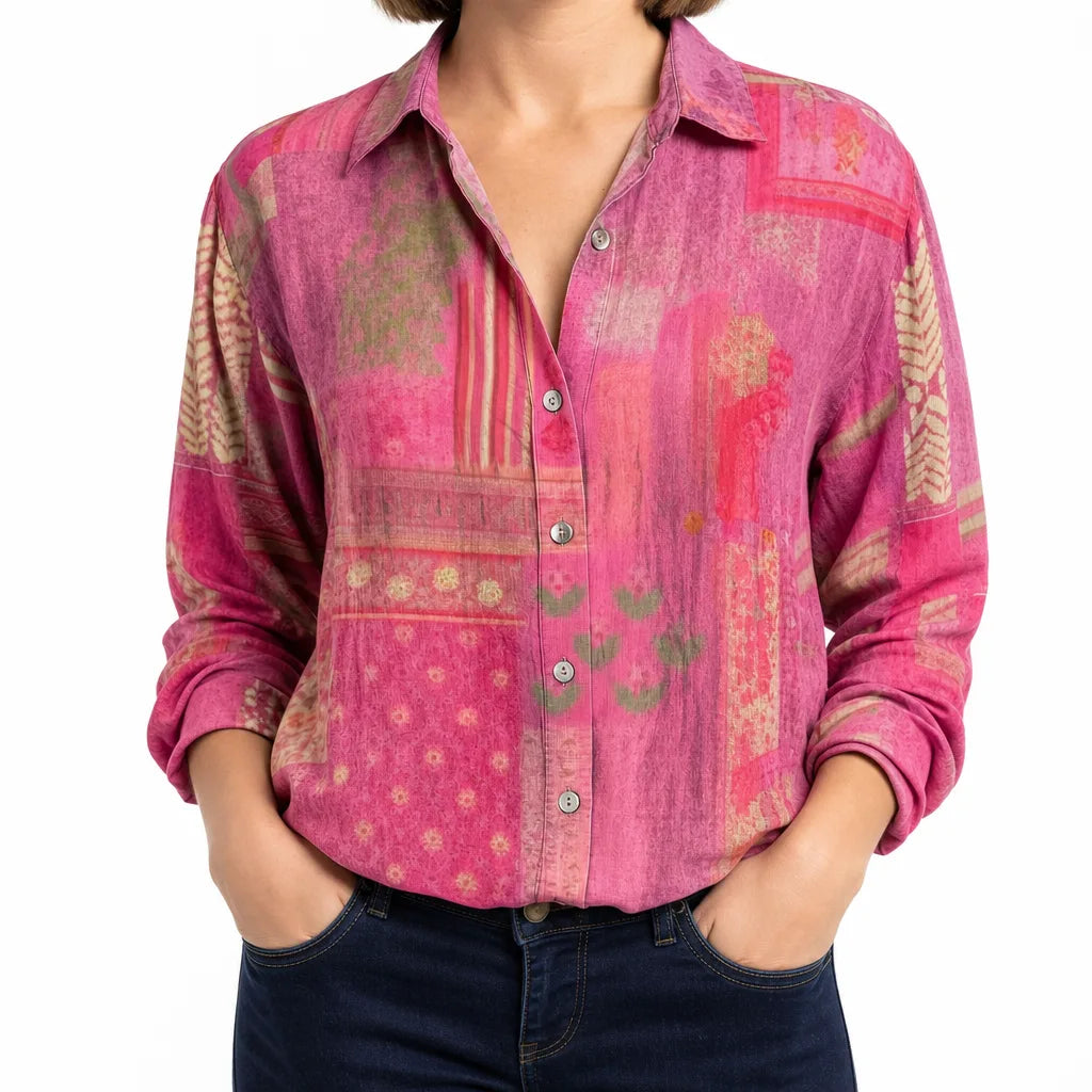 Women's Western Long Sleeve Button Top