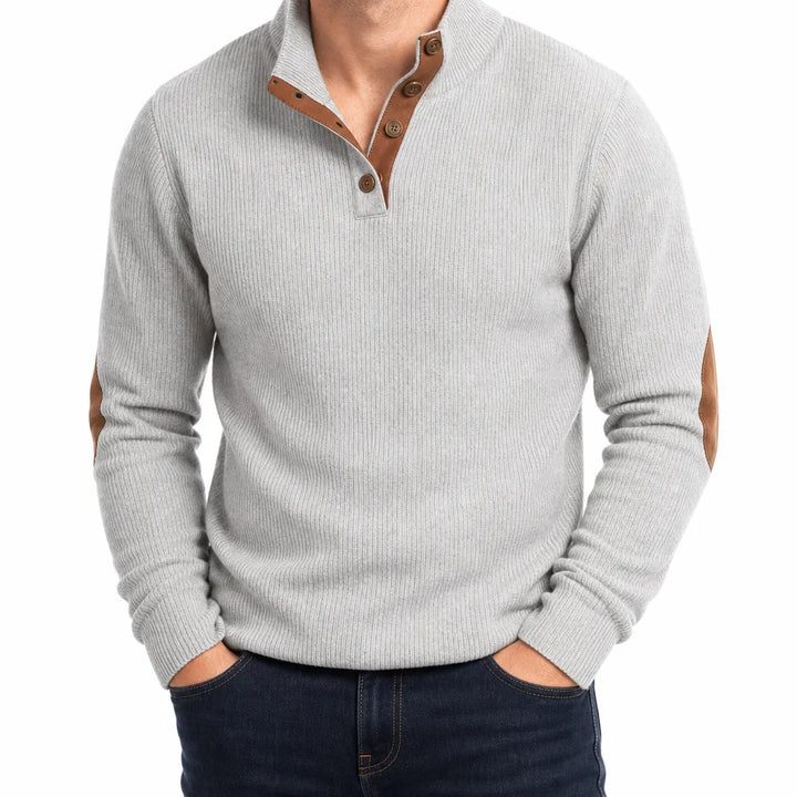 Wyler | Mens Fall Buttoned Knit Sweater