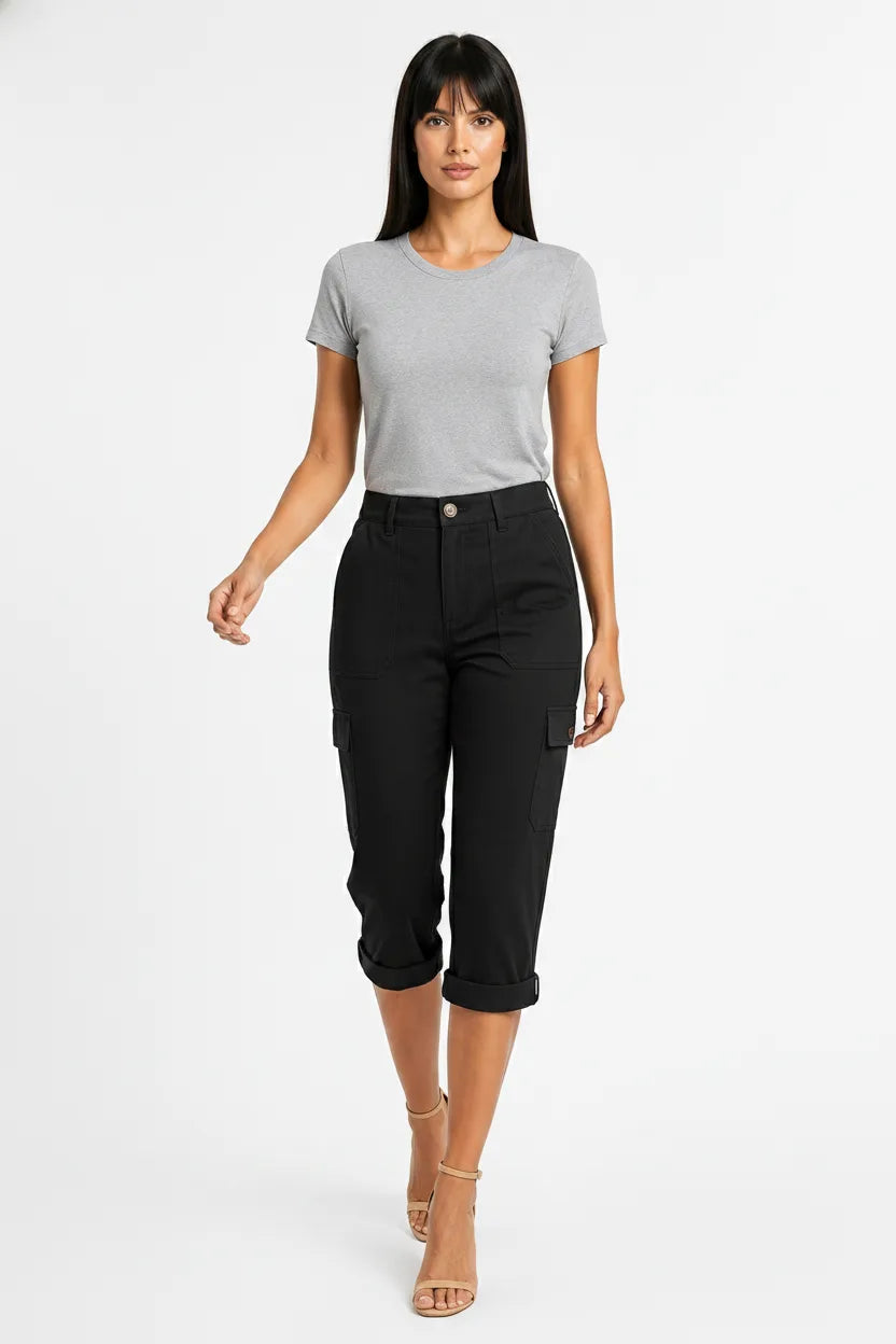 Yara | Cargo Capri Pants