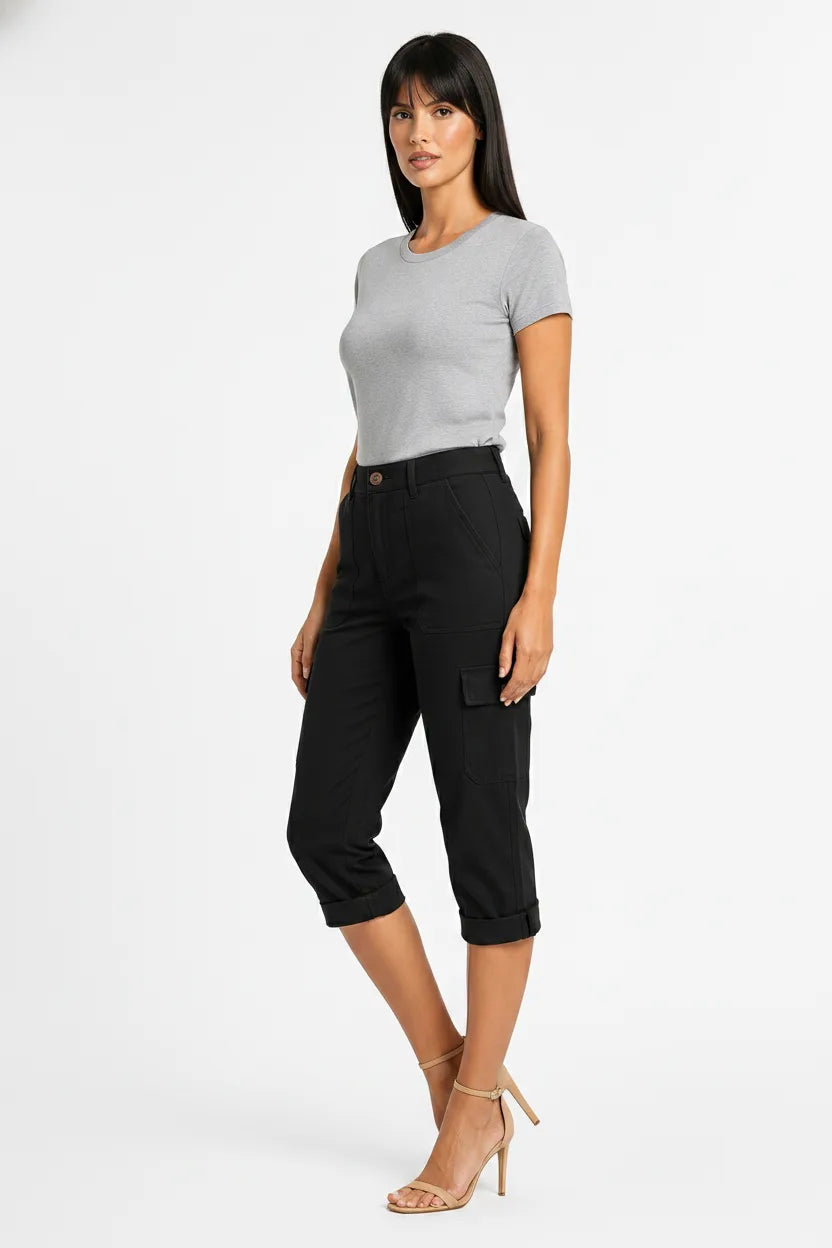 Yara | Cargo Capri Pants