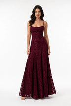 Yuna │ Lace Open Back Gown