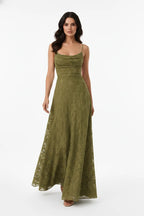 Yuna │ Lace Open Back Gown